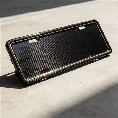 कस्टम कार्बन फाइबर लाइसेंस प्लेट फ़्रेम